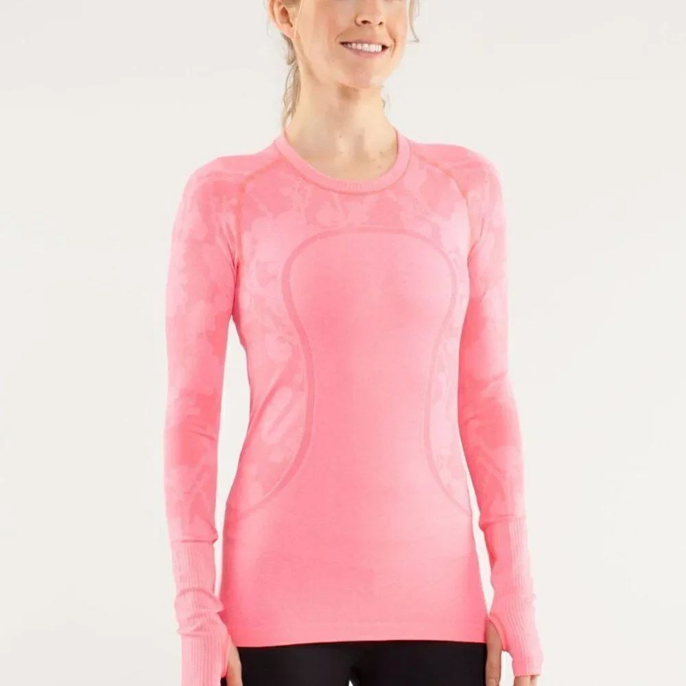 Lululemon Swiftly Tech Long Sleeve Crew Special Edition Top Flash